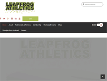 Tablet Screenshot of leapfrogathletics.com